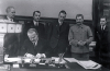 Maskava 1939.gada 5.oktobris. Latvijas ārlietu ministrs Vilhelms Munters un Padomju Savienības ārlietu ministrs Vjačeslavs Molotovs paraksta līgumu par savstarpējo palīdzību.